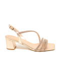 Bigshoes MX22134-06 Leather Sandal Copper 5cm Bigshoes MX22134-06 Leather Sandal Copper 5cm