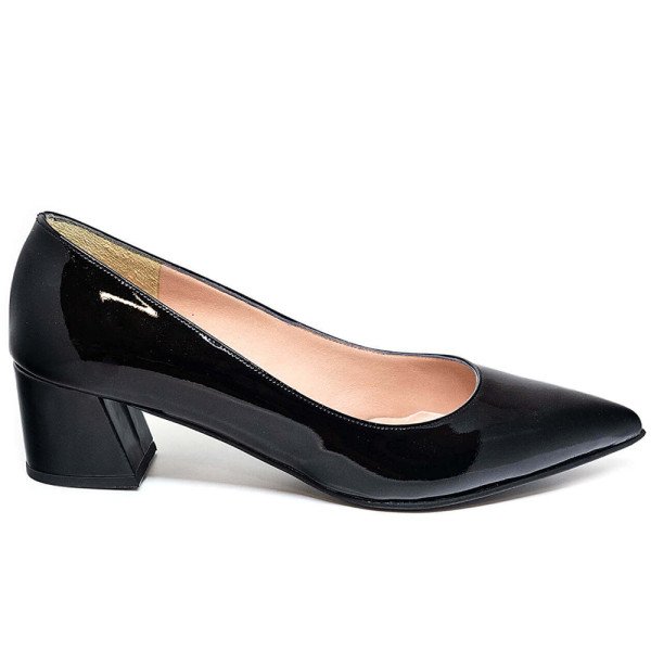 Bigshoes MX9122-01L Leather Pump Black 5.5cm Bigshoes MX9122-01L Leather Pump Black 5.5cm