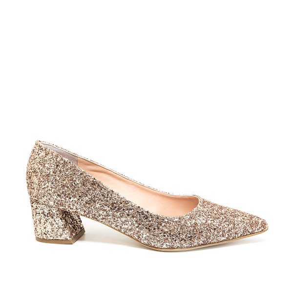 Bigshoes MX9122-06GL Bronze Leather Heel 5.5cm Bigshoes MX9122-06GL Bronze Leather Heel 5.5cm