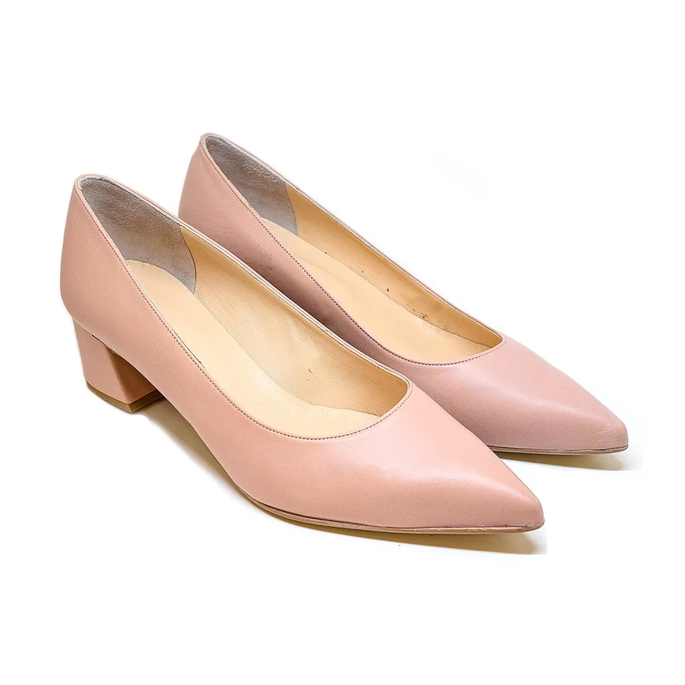 Bigshoes MX9122-33 Δερμάτινη Γόβα nude 5.5cm Bigshoes MX9122-33 Δερμάτινη Γόβα nude 5.5cm