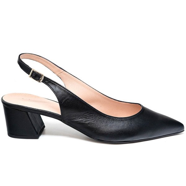 Bigshoes MX9123-01 Leather Pump Black 5.5cm Bigshoes MX9123-01 Leather Pump Black 5.5cm