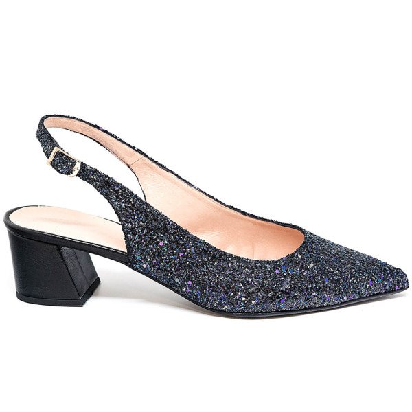 Bigshoes MX9123-01gl Leather Pump Black 5.5cm Bigshoes MX9123-01gl Leather Pump Black 5.5cm