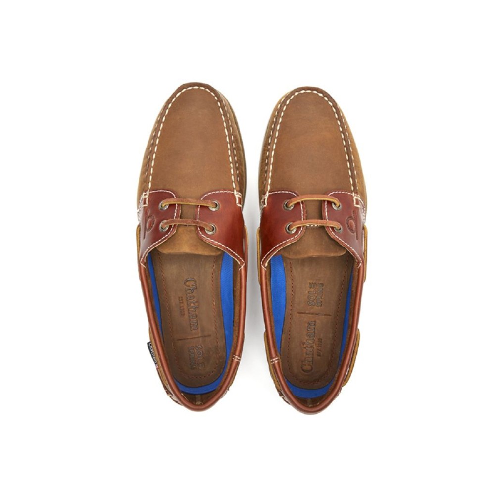 Chatham Bermuda G2 Walnut Leather Brown Boat Shoes