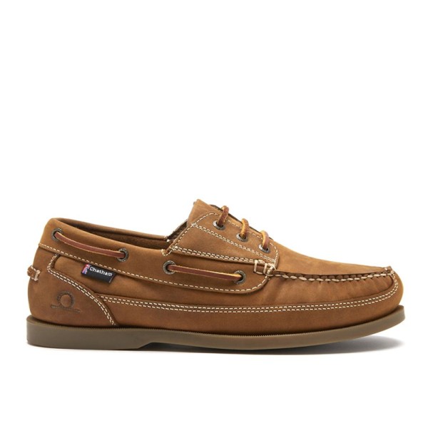 Chatham Rockwell Walnut Leather Brown Boat Shoes Chatham Rockwell Walnut Leather Brown Boat Shoes