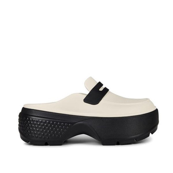 Crocs Stomp Loafer 112405-40 Clogs White Black Crocs Stomp Loafer 112405-40 Clogs White Black
