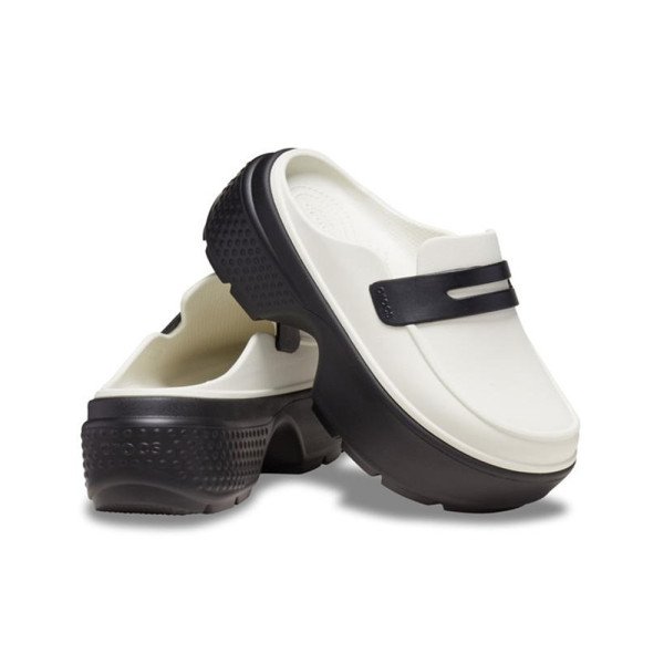Crocs Stomp Loafer 112405-40 Clogs White Black Crocs Stomp Loafer 112405-40 Clogs White Black