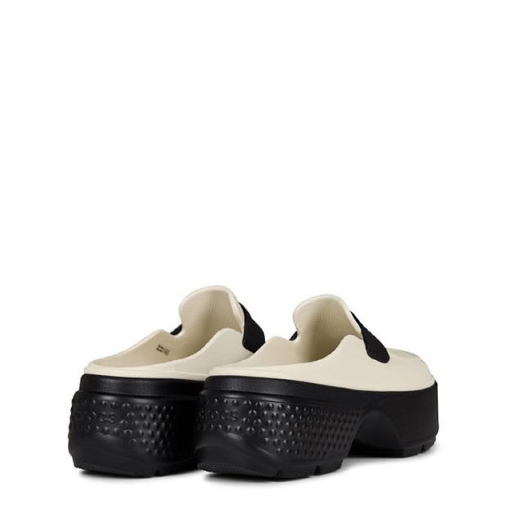 Crocs Stomp Loafer 112405-40 Clogs White Black Crocs Stomp Loafer 112405-40 Clogs White Black