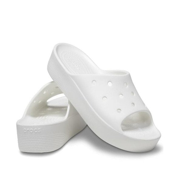 Crocs Classic Platform Slide 223011-01 Slippers White Crocs Classic Platform Slide 223011-01 Slippers White