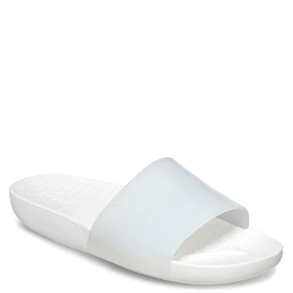 Crocs Splash Glossy Slide 223031-01 White Slipper Crocs Splash Glossy Slide 223031-01 White Slipper