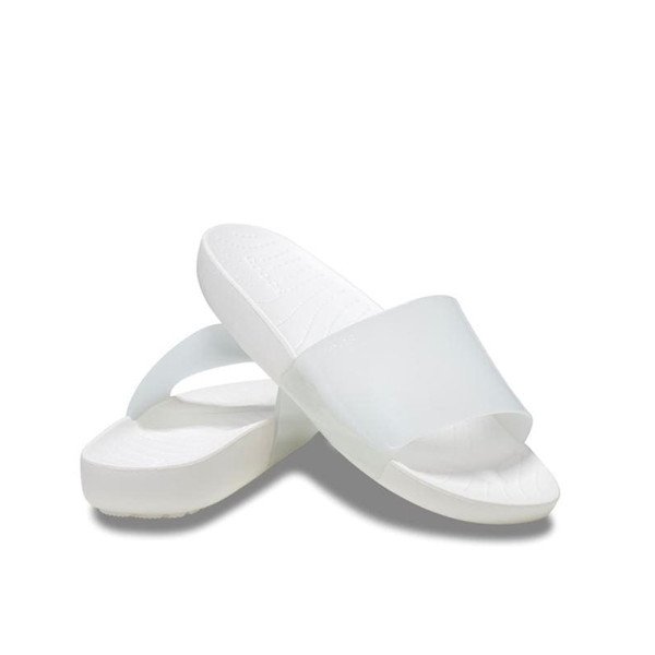 Crocs Splash Glossy Slide 223031-01 White Slipper Crocs Splash Glossy Slide 223031-01 White Slipper