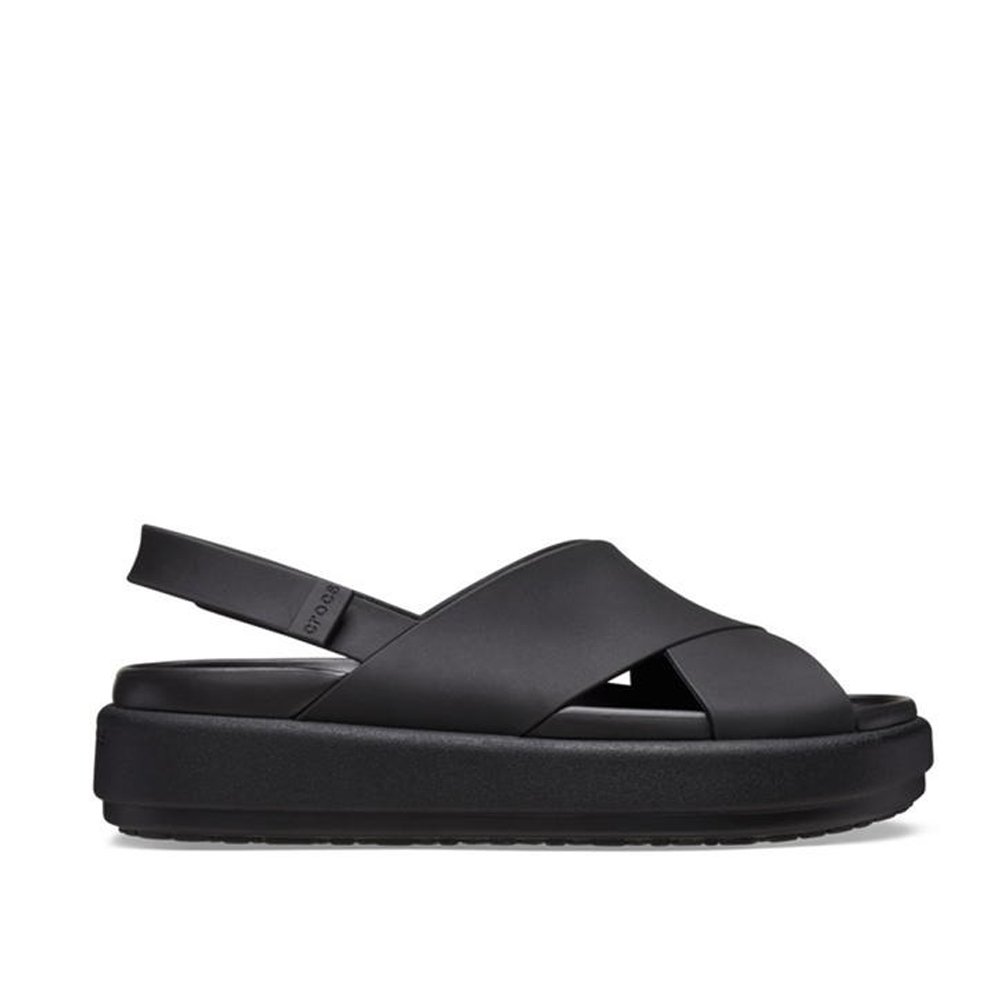 Crocs Brooklyn Luxe Cross Strap Sandal 223111-03 Anatomical Sandal Black Crocs Brooklyn Luxe Cross Strap Sandal 223111-03 Anatomical Sandal Black