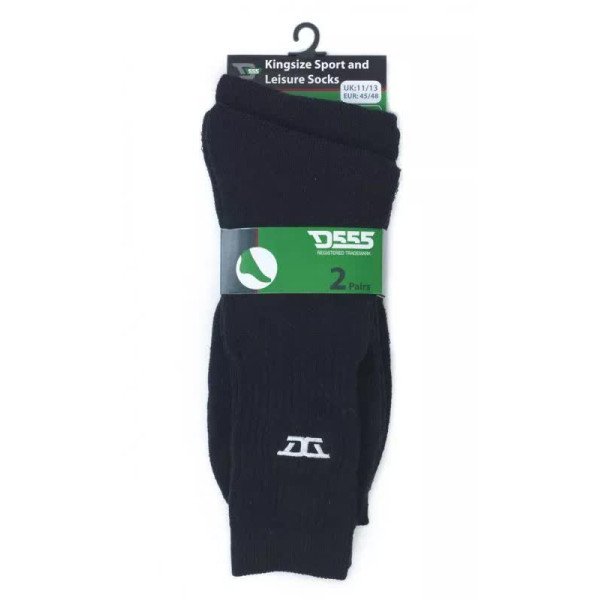 D555 Logan KS2310 Sports And Leisure 2pack Socks Black D555 Logan KS2310 Sports And Leisure 2pack Socks Black
