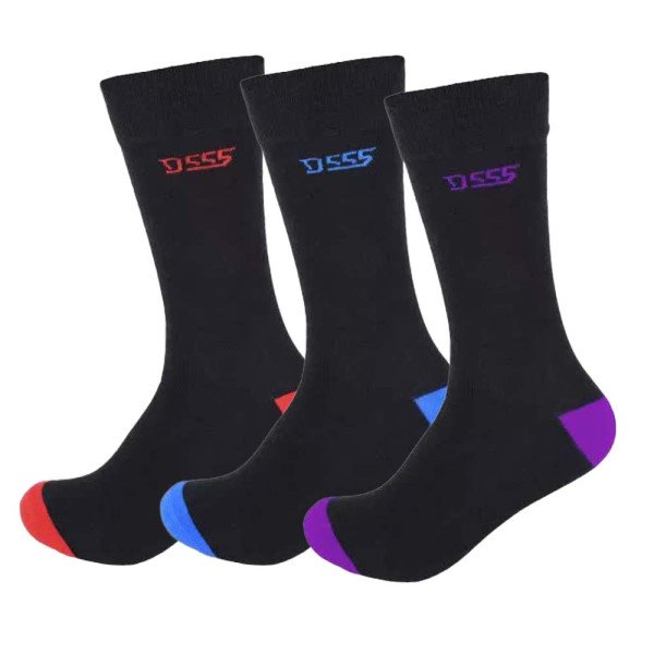 D555 Phoenix KS23112 Kingsize Cotton Rich Luxury 3pack Socks Black D555 Phoenix KS23112 Kingsize Cotton Rich Luxury 3pack Socks Black