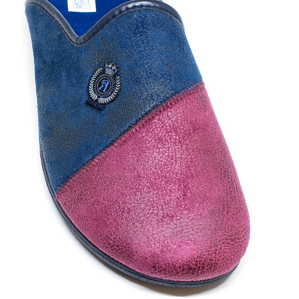 Dicas AC9004-23/18 Anatomic Mens Burgundy - Blue Slippers Dicas AC9004-23/18 Anatomic Mens Burgundy - Blue Slippers