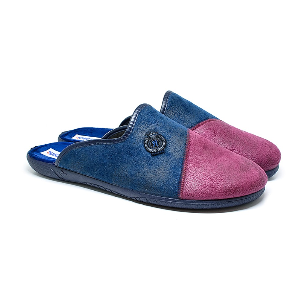 Dicas AC9004-23/18 Anatomic Mens Burgundy - Blue Slippers Dicas AC9004-23/18 Anatomic Mens Burgundy - Blue Slippers