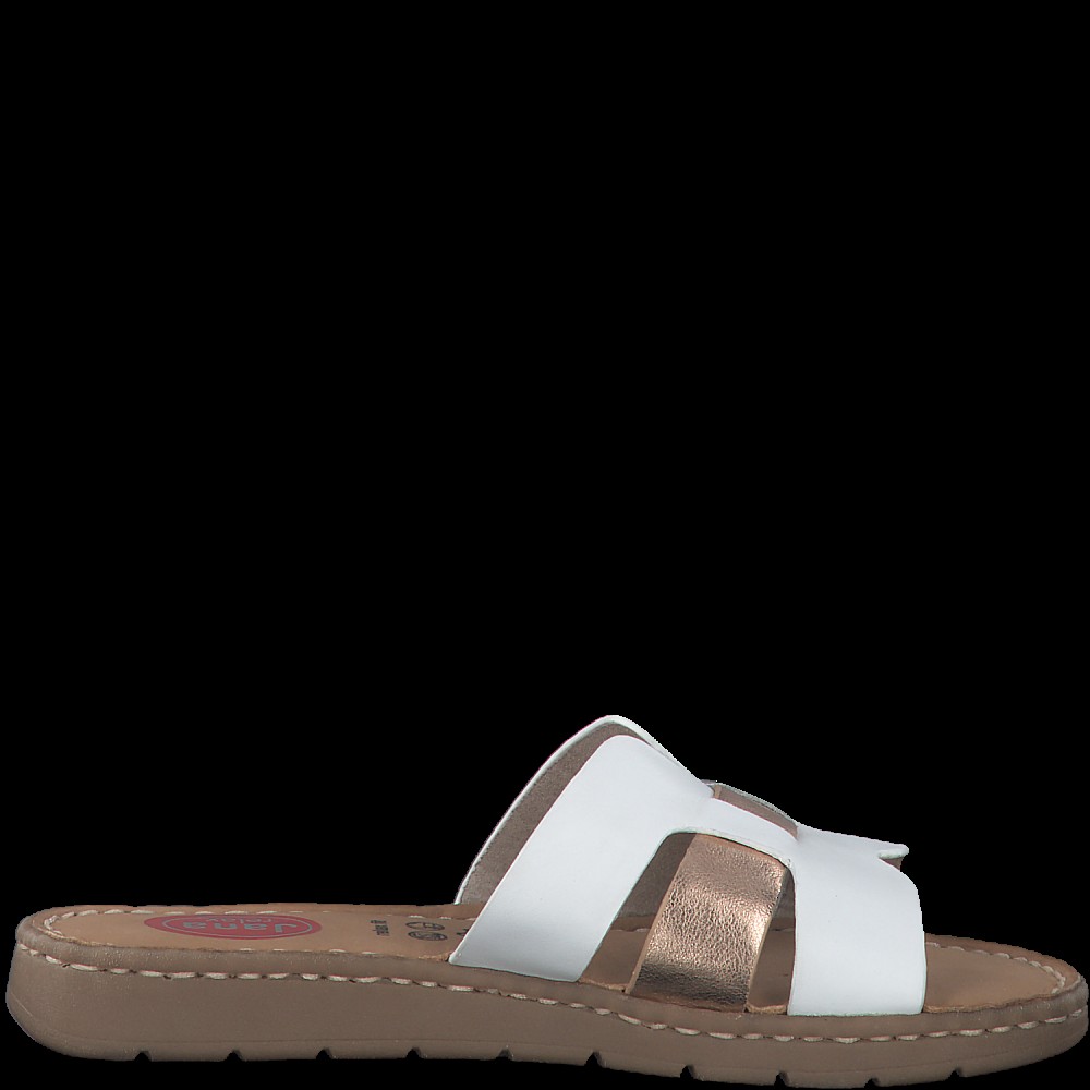 Jana 27108-28-152 Anatomic Leather Slipper White Rosegold 2.5cm Jana 27108-28-152 Anatomic Leather Slipper White Rosegold 2.5cm