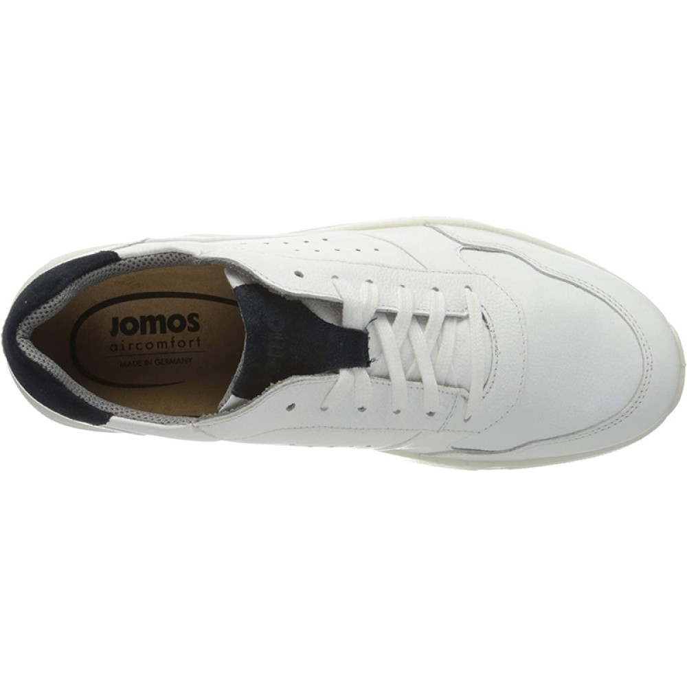 Jomos 3253012352019 Ανατομικό Δερμάτινο Comfort Casual Λευκό