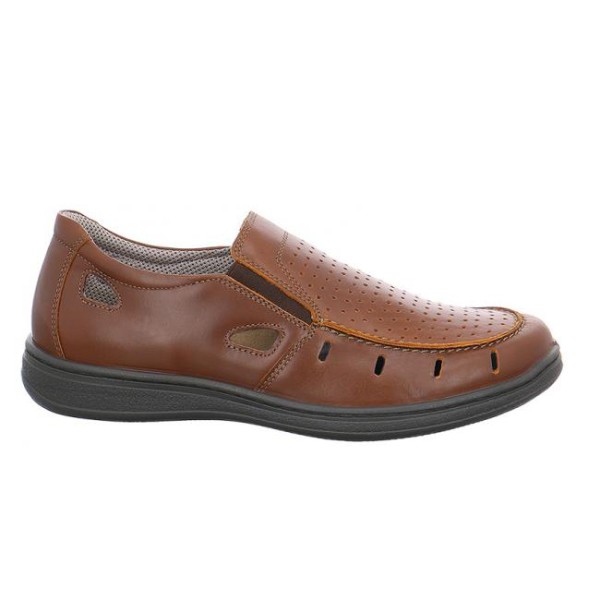Jomos 46331263322 Ανατομικό Δερμάτινο Comfort Casual Ταμπά