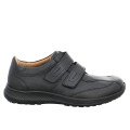 Jomos 32220626000 Ανατομικό Δερμάτινο Comfort Casual Μαύρο