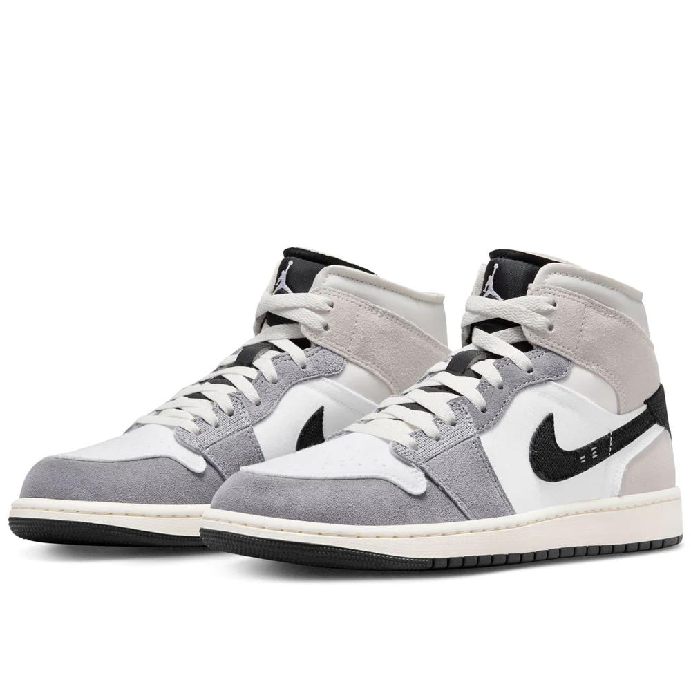 NIKE AIR JORDAN1 Mid グレー Jordan AIR JORDAN 1 MID - Sneakers high - light smoke grey
