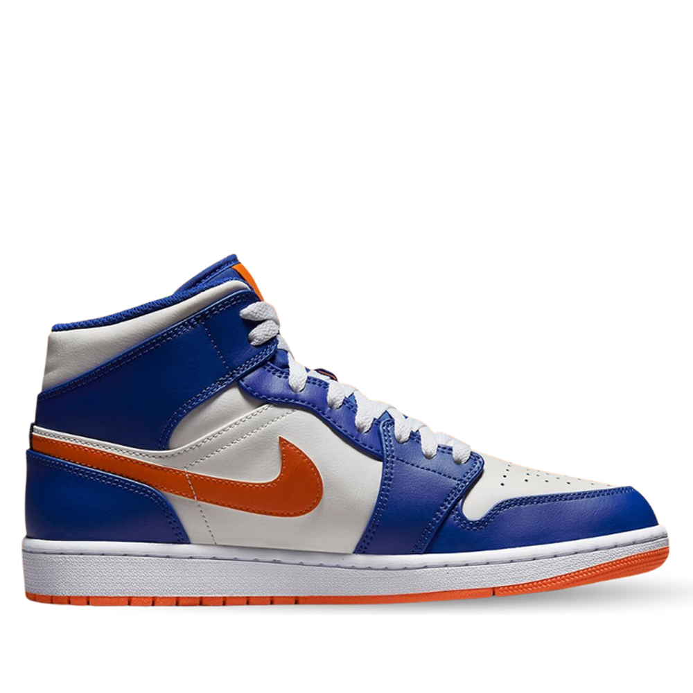 Nike Jordan 1 Mid Knicks FD1029-400 Sneaker White Blue Nike Jordan 1 Mid Knicks FD1029-400 Sneaker White Blue