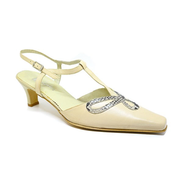 Piesanto 6319-13 Beige Anatomical Leather Heel 4cm Piesanto 6319-13 Beige Anatomical Leather Heel 4cm