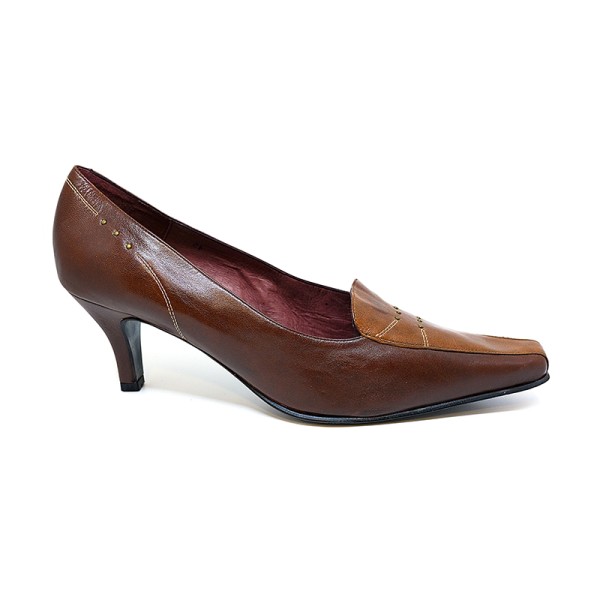 Piesanto 7262-09  Anatomical Tan Leather Heel 4,5cm Piesanto 7262-09  Anatomical Tan Leather Heel 4,5cm