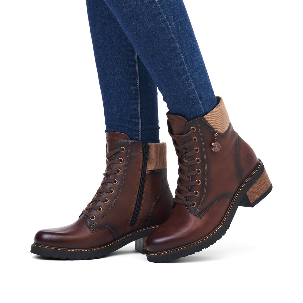 Remonte D1A70-22 Anatomic Leather Ankle Boot Brown Remonte D1A70-22 Anatomic Leather Ankle Boot Brown