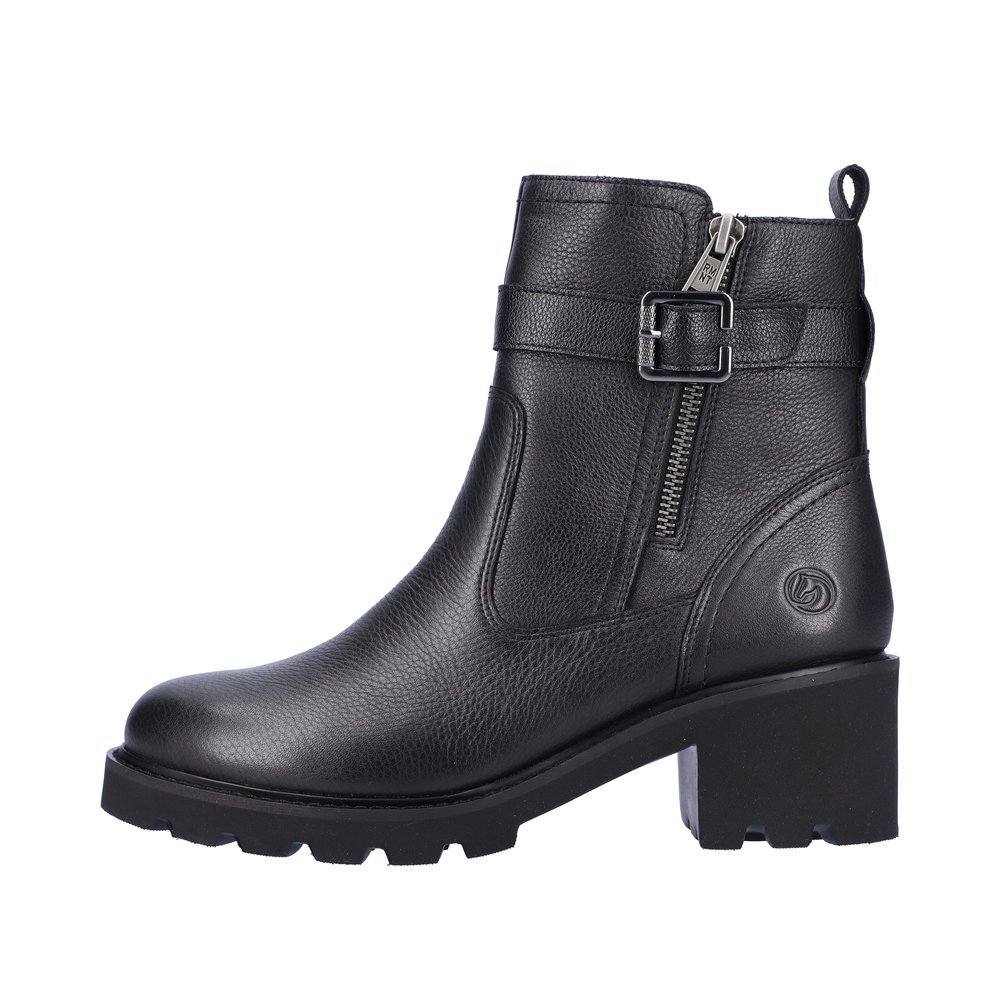 Remonte D0A71-01 Anatomical Leather Ankle Boot Black 5cm Remonte D0A71-01 Anatomical Leather Ankle Boot Black 5cm