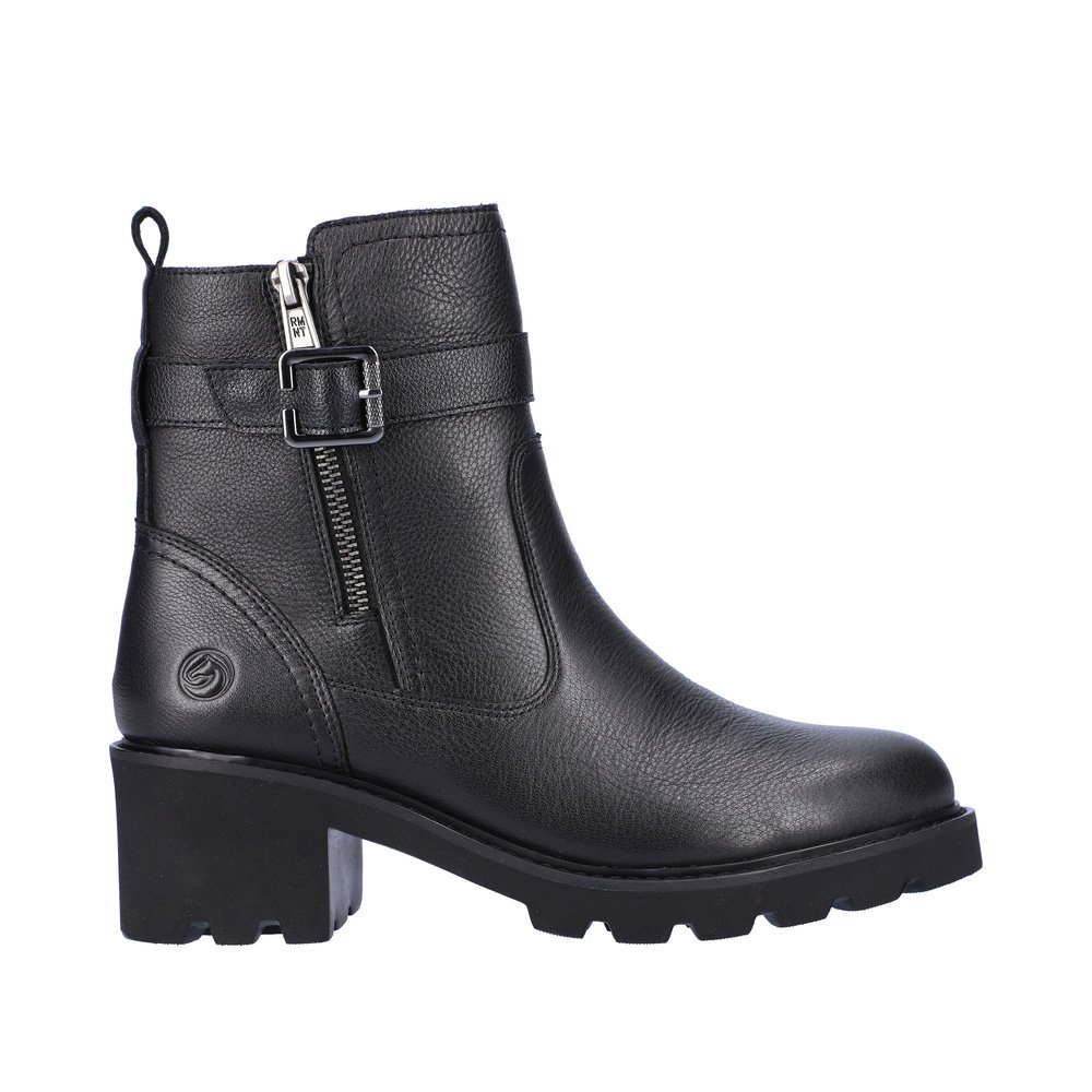 Remonte D0A71-01 Anatomical Leather Ankle Boot Black 5cm Remonte D0A71-01 Anatomical Leather Ankle Boot Black 5cm
