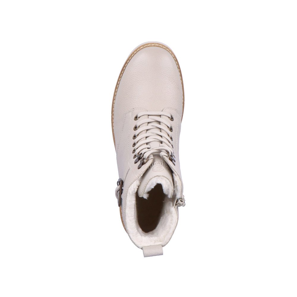 Remonte D0A74-60 Anatomical Leather Ankle Boot Ivory 5.5cm Remonte D0A74-60 Anatomical Leather Ankle Boot Ivory 5.5cm