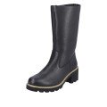 Remonte D0A78-01 Anatomic Leather Heeled Boot Black 5cm Remonte D0A78-01 Anatomic Leather Heeled Boot Black 5cm
