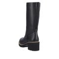 Remonte D0A78-01 Anatomic Leather Heeled Boot Black 5cm Remonte D0A78-01 Anatomic Leather Heeled Boot Black 5cm