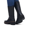 Remonte D0A78-01 Anatomic Leather Heeled Boot Black 5cm Remonte D0A78-01 Anatomic Leather Heeled Boot Black 5cm
