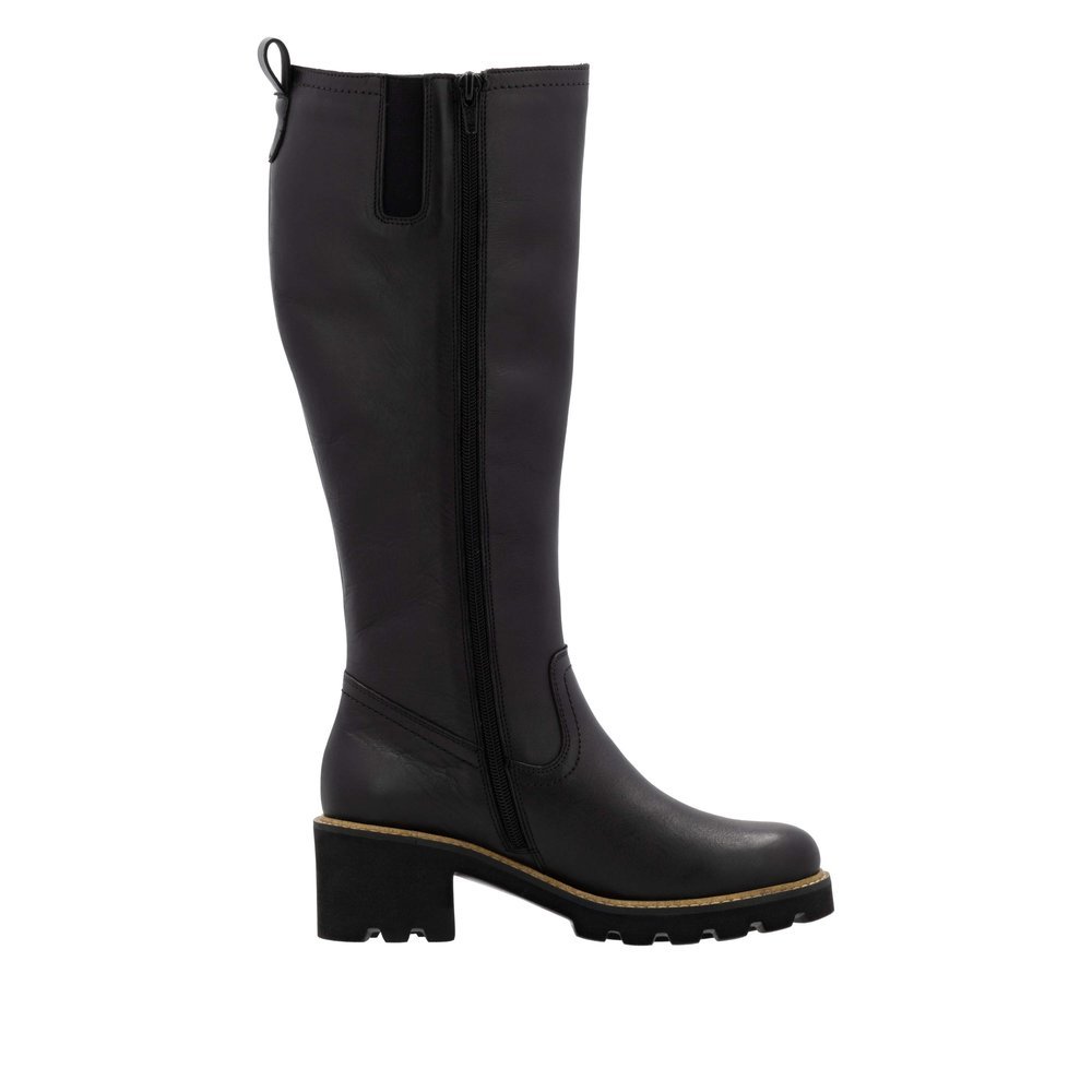 Remonte D0A79-00 Anatomic Leather Heeled Boot Black 5cm Remonte D0A79-00 Anatomic Leather Heeled Boot Black 5cm