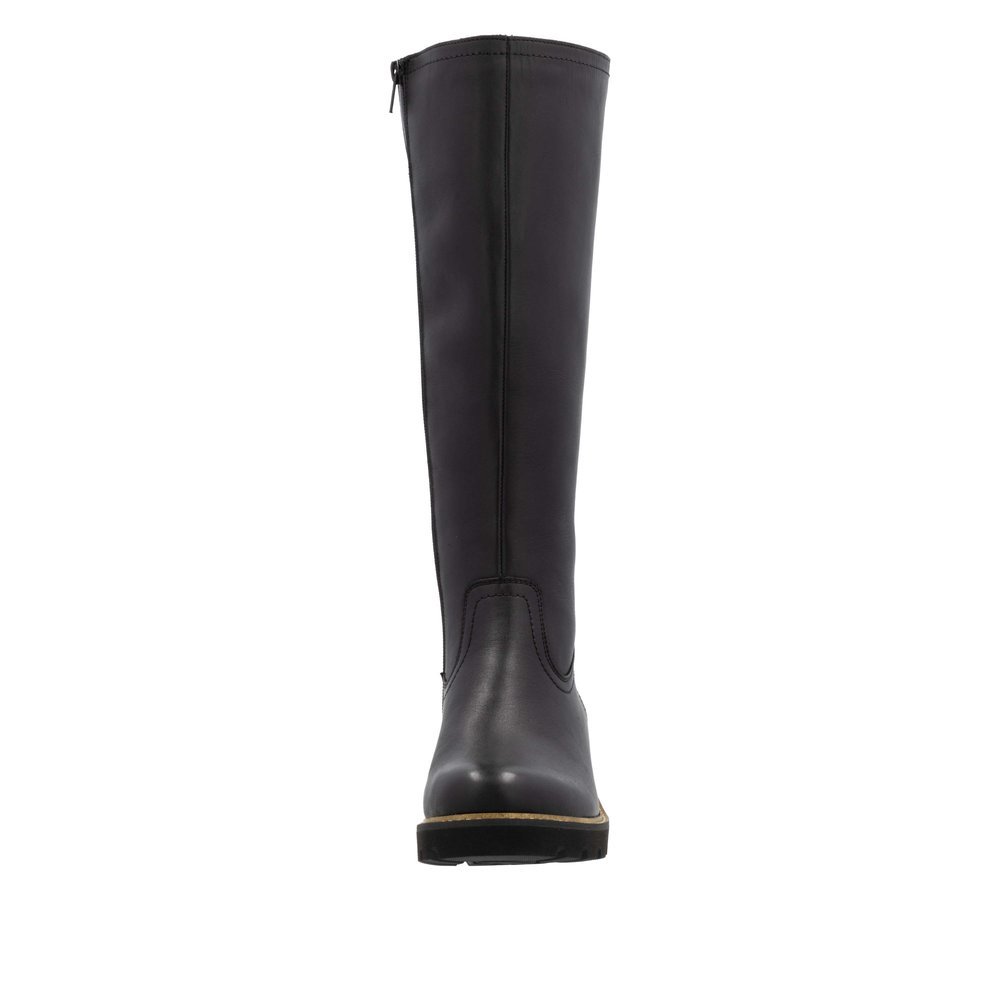 Remonte D0A79-00 Anatomic Leather Heeled Boot Black 5cm Remonte D0A79-00 Anatomic Leather Heeled Boot Black 5cm