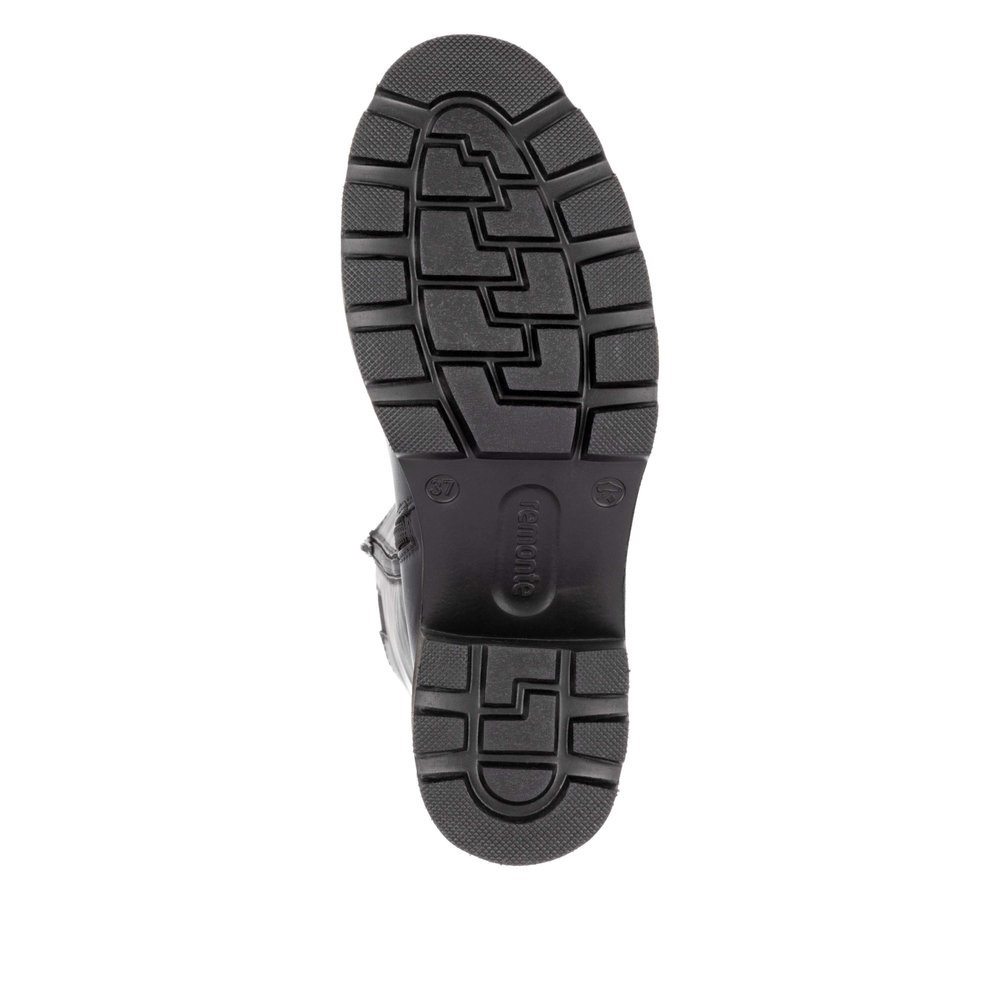 Remonte D0A79-00 Anatomic Leather Heeled Boot Black 5cm Remonte D0A79-00 Anatomic Leather Heeled Boot Black 5cm