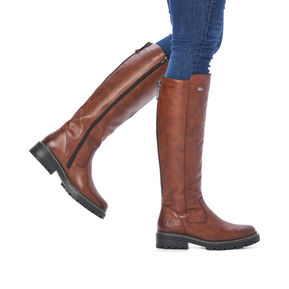 Remonte D0B72-22 Anatomical Leather Boot Brown Remonte D0B72-22 Anatomical Leather Boot Brown
