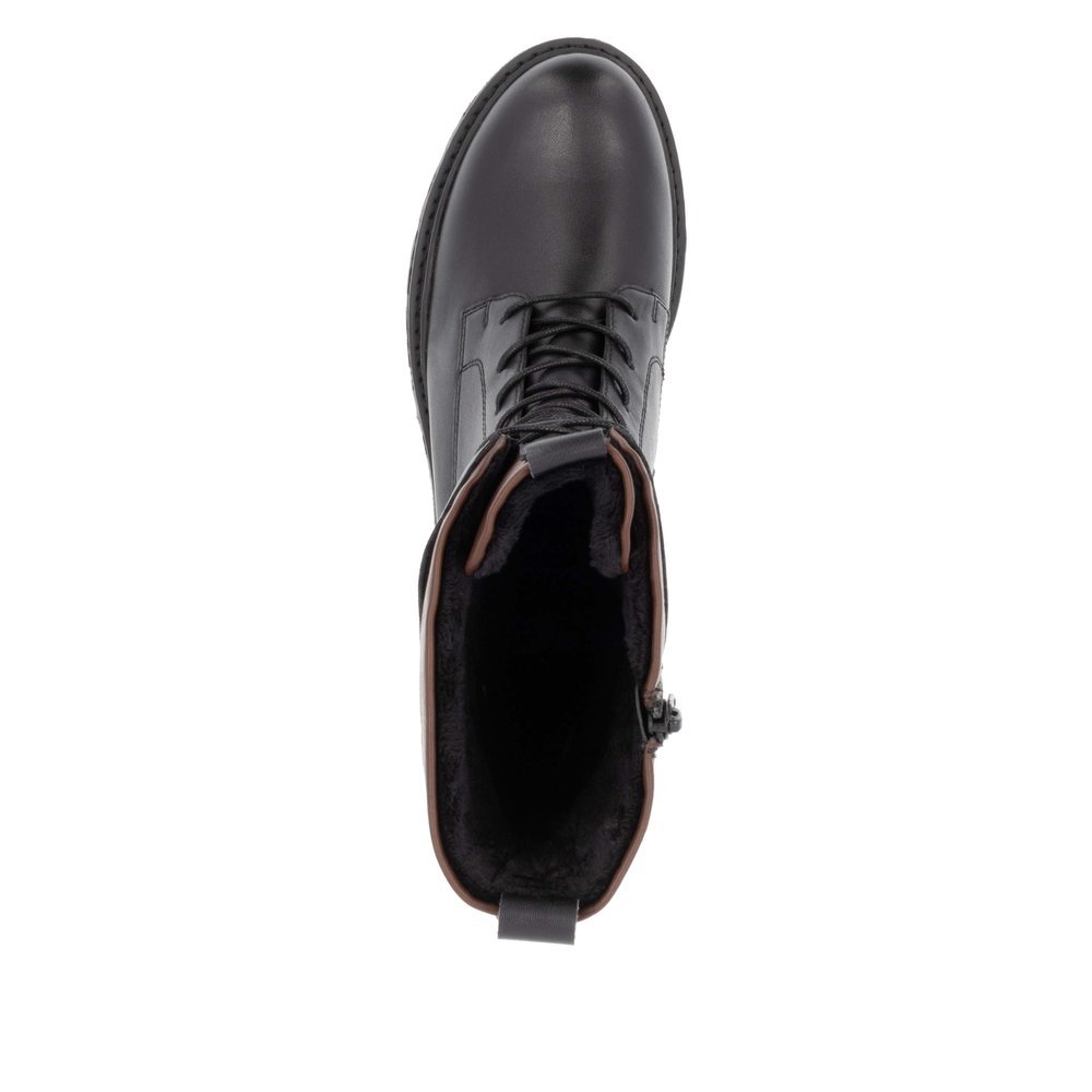 Remonte D0B79-03 Anatomic Leather Heeled Boot Black Remonte D0B79-03 Anatomic Leather Heeled Boot Black