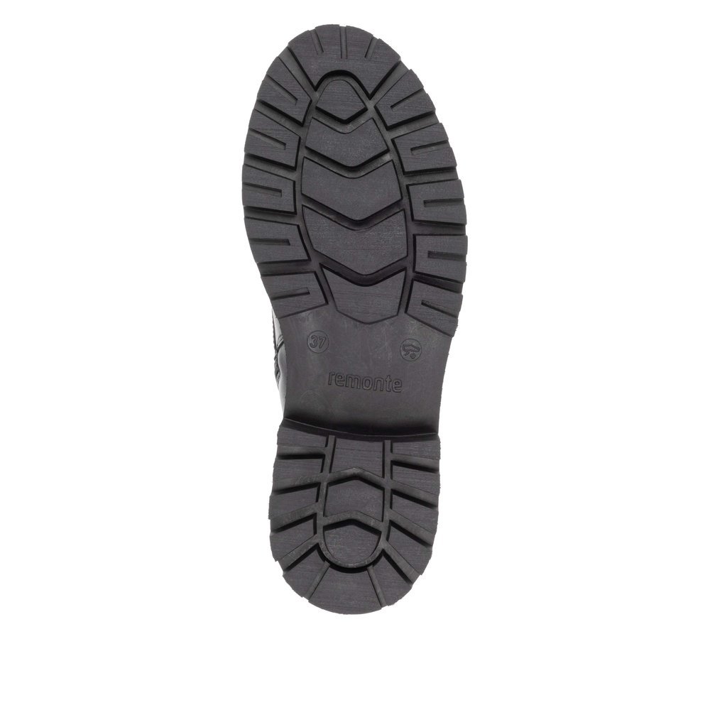 Remonte D0B79-03 Anatomic Leather Heeled Boot Black Remonte D0B79-03 Anatomic Leather Heeled Boot Black