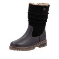 Remonte D0B80-00 Anatomic Leather Heeled Boot Black Remonte D0B80-00 Anatomic Leather Heeled Boot Black