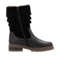 Remonte D0B80-00 Anatomic Leather Heeled Boot Black Remonte D0B80-00 Anatomic Leather Heeled Boot Black