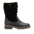 Remonte D0B80-00 Anatomic Leather Heeled Boot Black Remonte D0B80-00 Anatomic Leather Heeled Boot Black