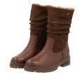 Remonte D0B80-24 Anatomic Leather Heeled Boot Tan Remonte D0B80-24 Anatomic Leather Heeled Boot Tan