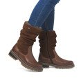 Remonte D0B80-24 Anatomic Leather Heeled Boot Tan Remonte D0B80-24 Anatomic Leather Heeled Boot Tan