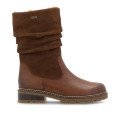 Remonte D0B80-24 Anatomic Leather Heeled Boot Tan Remonte D0B80-24 Anatomic Leather Heeled Boot Tan
