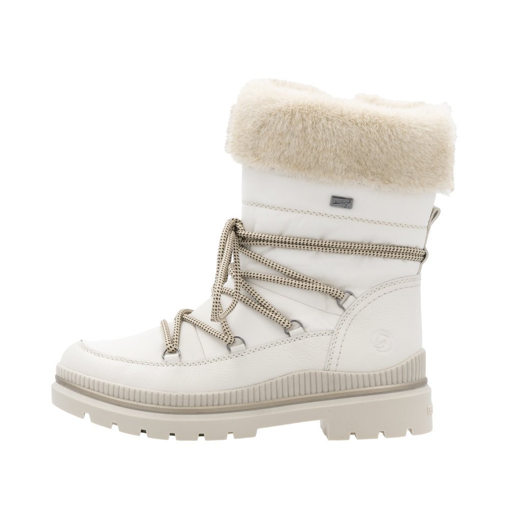 Remonte D0C81-80 Anatomic Leather Boots White Remonte D0C81-80 Anatomic Leather Boots White