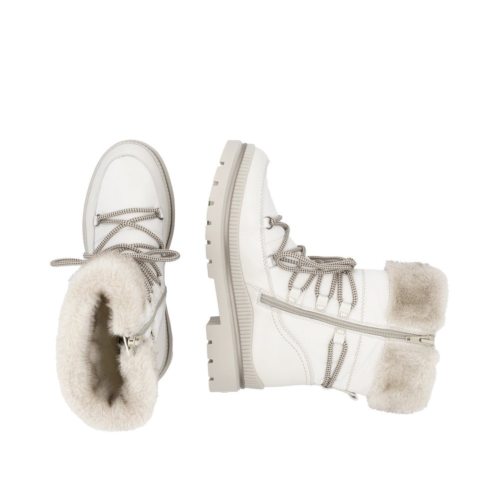 Remonte D0C81-80 Anatomic Leather Boots White Remonte D0C81-80 Anatomic Leather Boots White