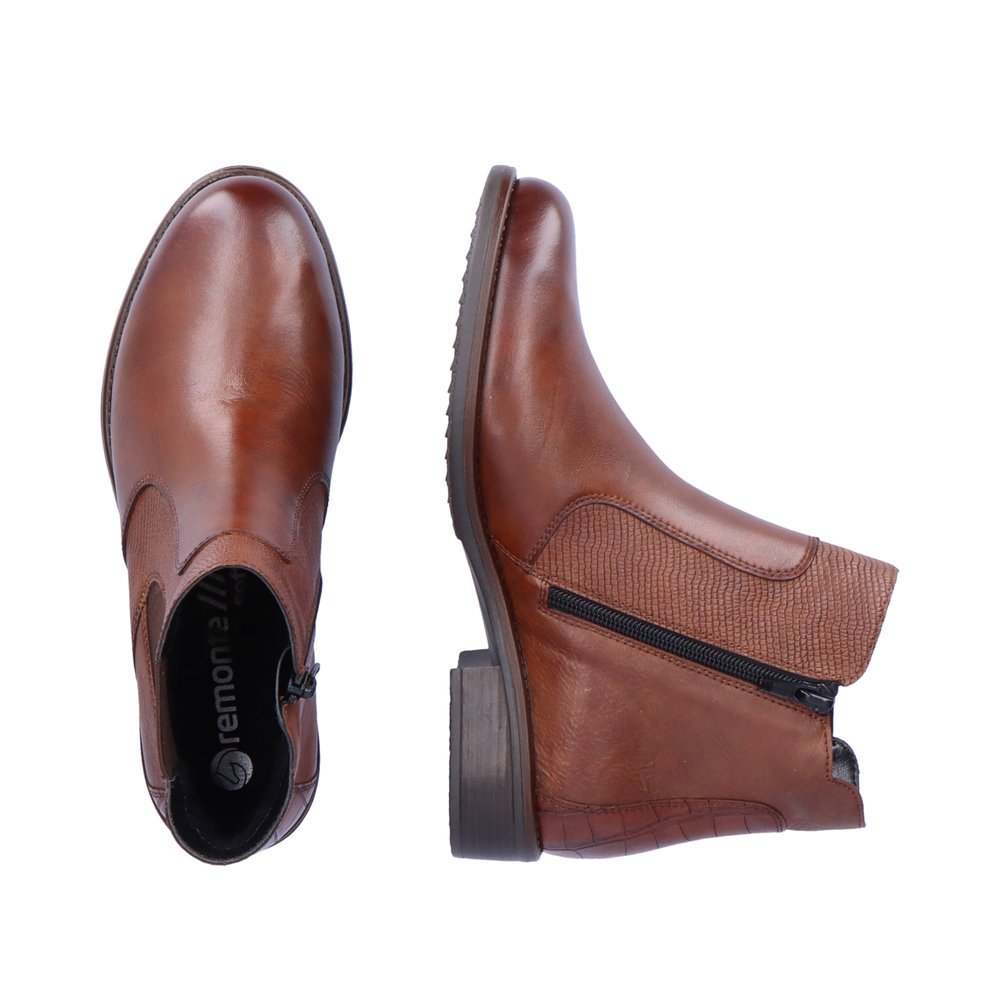 Remonte D0F70-22 Anatomical Leather Ankle Boot Brown Remonte D0F70-22 Anatomical Leather Ankle Boot Brown