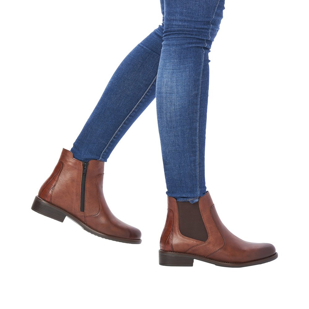 Remonte D0F70-22 Anatomical Leather Ankle Boot Brown Remonte D0F70-22 Anatomical Leather Ankle Boot Brown